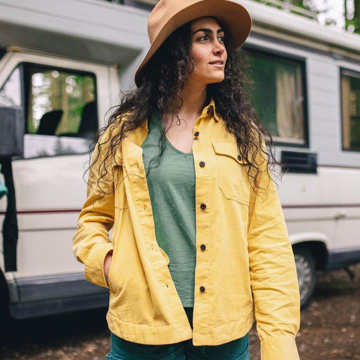 WoClothing Passenger 22N8902 Ray Recycled Cord Ls Shirt Jojoba Women Jojoba