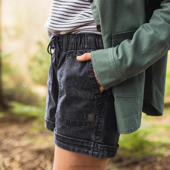 WoClothing Passenger 22N8904 Carriso Organic Cotton Shorts Black Women Black