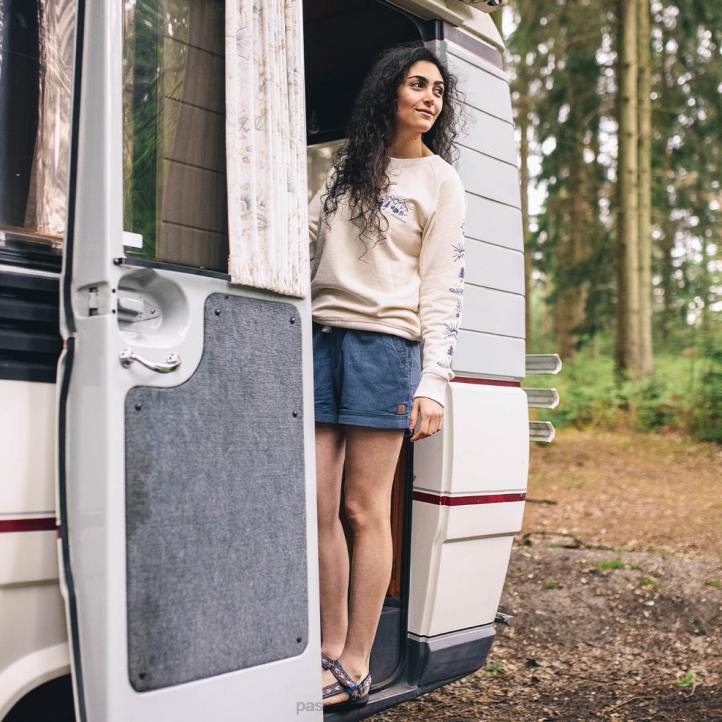 WoClothing Passenger 22N8906 Santosa Recycled Cord Shorts Blue Glass Women Blue