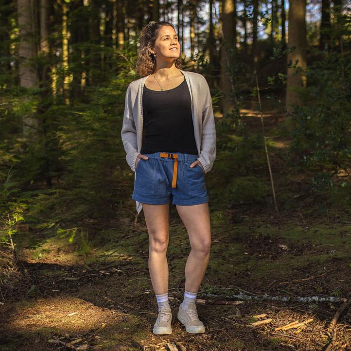 WoClothing Passenger 22N8907 Del Sur Recycled Cord Shorts Stone Blue Women Blue