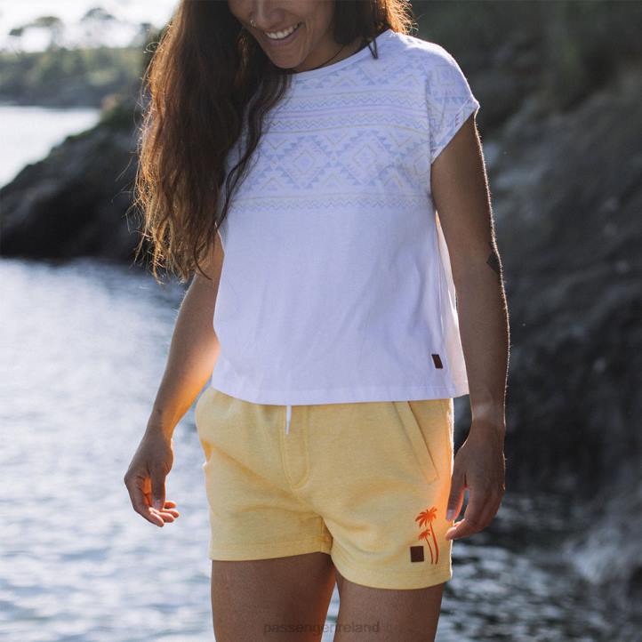 WoClothing Passenger 22N8913 Shoreline Short Misty Yellow Marl Women Yellow