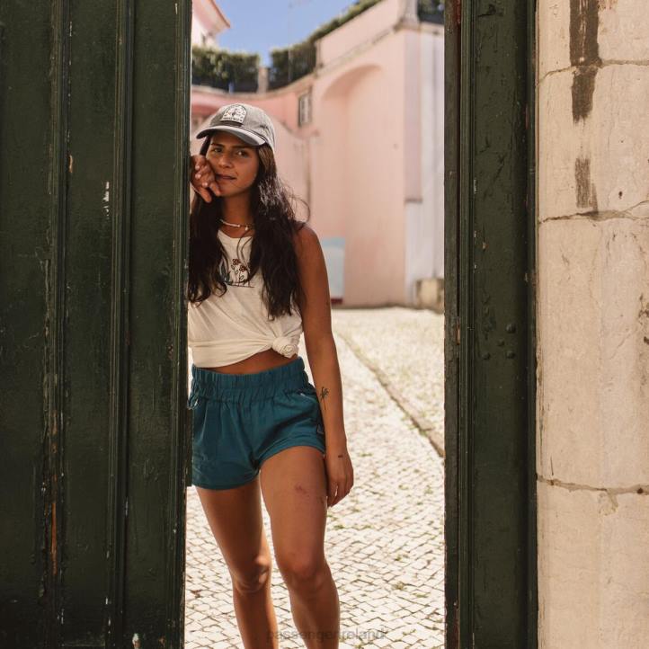 WoClothing Passenger 22N8916 Out There Organic All Purpose Swim Short Blue Coral Women Blue