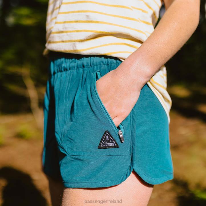 WoClothing Passenger 22N8916 Out There Organic All Purpose Swim Short Blue Coral Women Blue