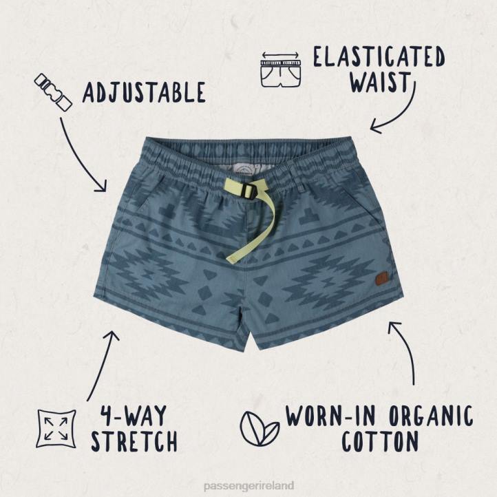 WoClothing Passenger 22N8919 Del Sur Shorts Faded Denim Adrift Women Denim