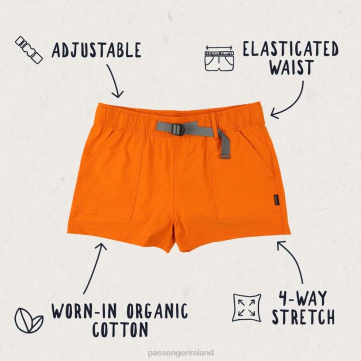 WoClothing Passenger 22N8920 Del Sur All Purpose Shorts Sunrise Orange Women Orange