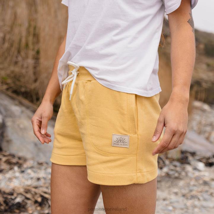 WoClothing Passenger 22N8931 Tigard Hemp Jog Short Ochre Yellow Women Yellow