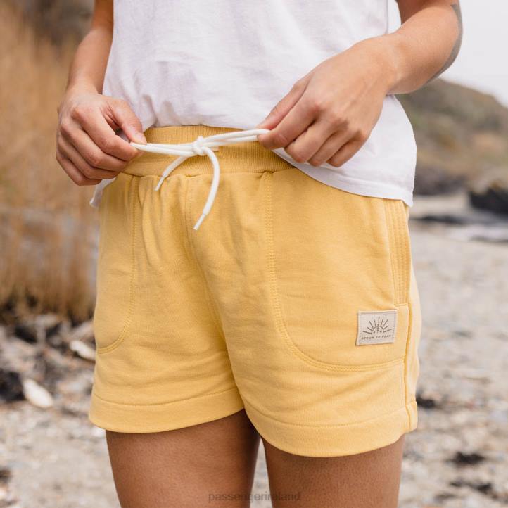 WoClothing Passenger 22N8931 Tigard Hemp Jog Short Ochre Yellow Women Yellow