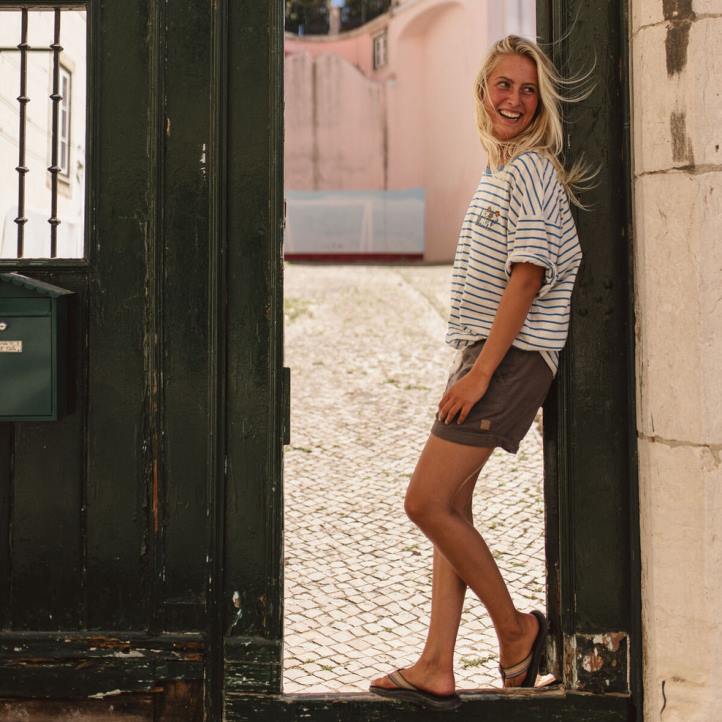 WoClothing Passenger 22N8932 Santosa Recycled Cord Shorts Mushroom Women Mushroom