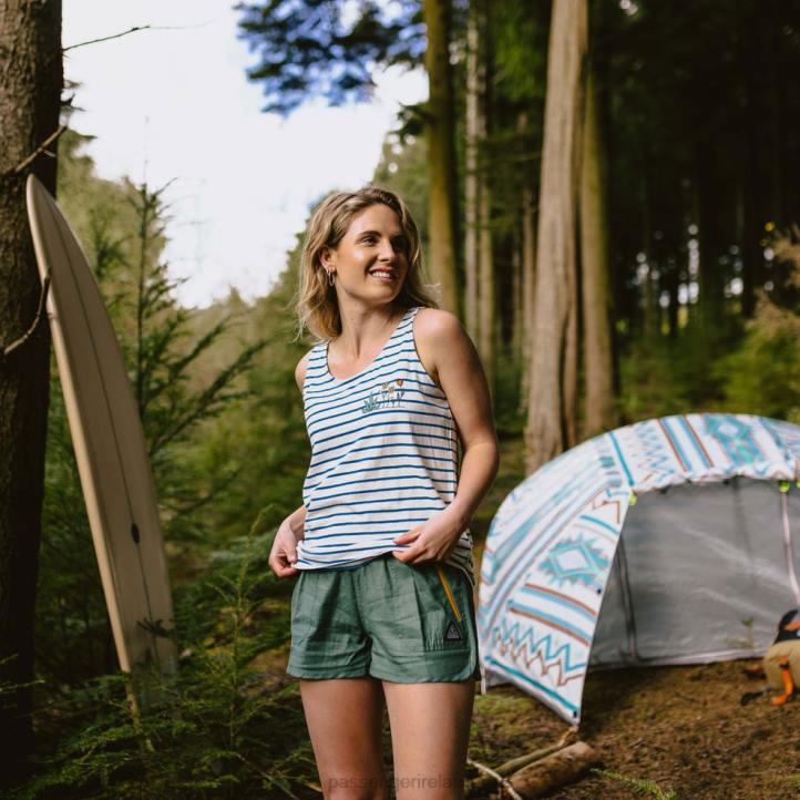 WoClothing Passenger 22N8946 Out There Hemp All Purpose Swim Short Leaf Green Women Green