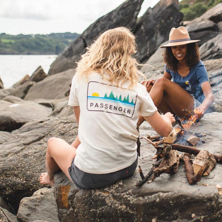 WoClothing Passenger 22N81015 Rinca Recycled Cotton T-Shirt Birch Women Birch