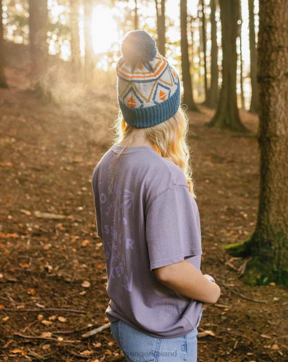 WoClothing Passenger 22N8986 Roamers And Seekers Recycled Cotton Oversized T-Shirt Dusty Lilac Women Lilac