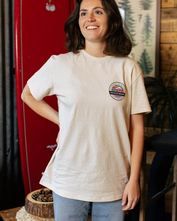 WoClothing Passenger 22N8992 Wilds Recycled Cotton Oversized T-Shirt Birch Women Birch