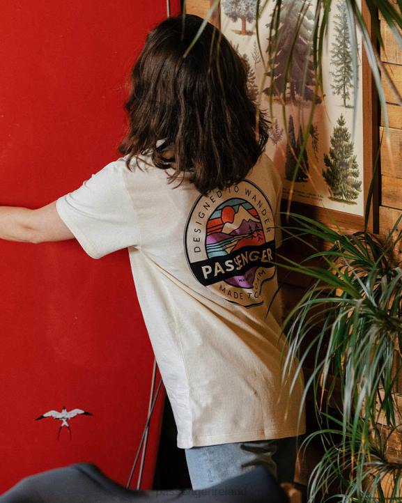 WoClothing Passenger 22N8992 Wilds Recycled Cotton Oversized T-Shirt Birch Women Birch