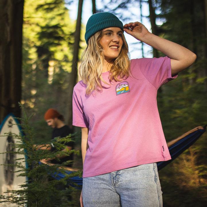 WoClothing Passenger 22N8999 Friday Collective Recycled Cotton T-Shirt Orchid Women Orchid