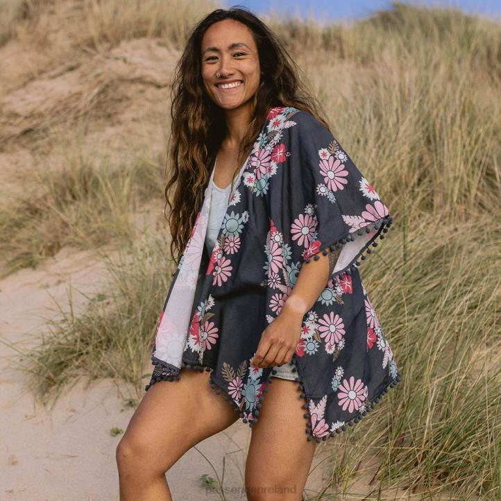 WoClothing Passenger 22N81005 Brook Shawl Black Flower Burst Women Black