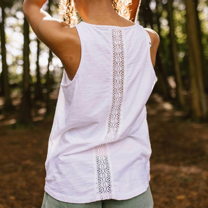 WoClothing Passenger 22N81011 Rivergate Recycled Cotton Top White Women White