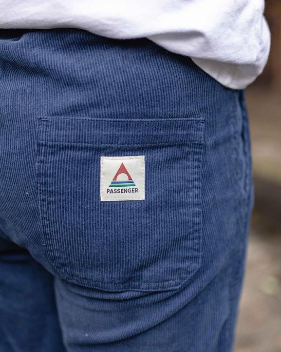 WoClothing Passenger 22N8959 Compass Recycled Corduroy Trouser Dark Denim Women Denim