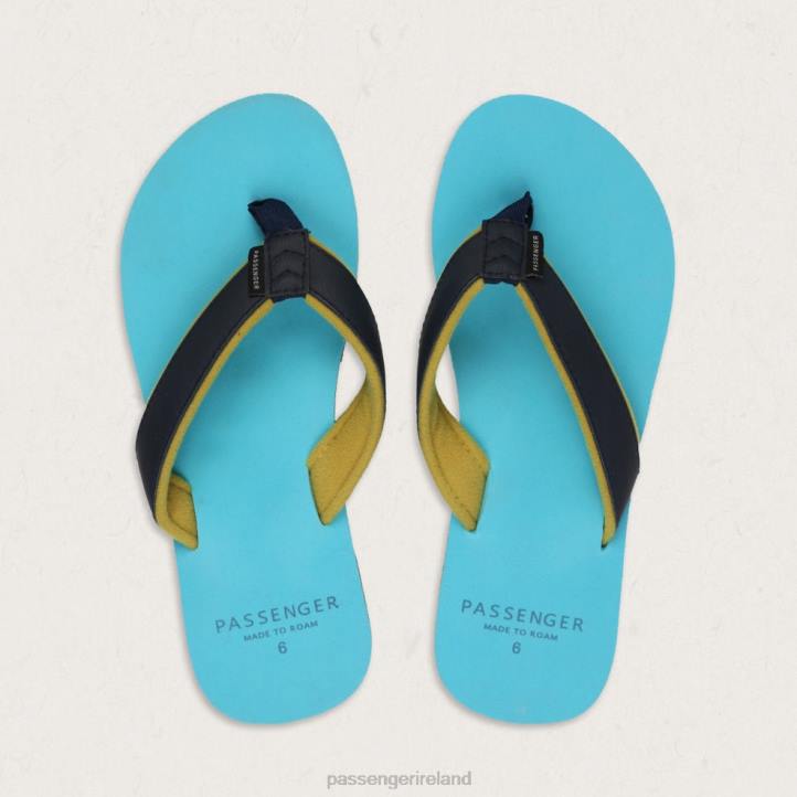 WoFootwear Passenger 22N81097 Lima Flip Flops Pastel Turquoise Women Turquoise