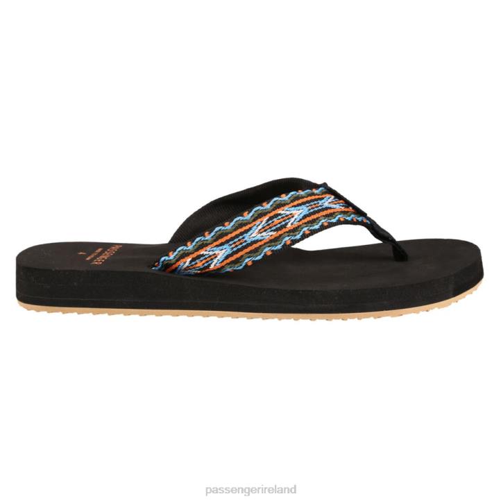 WoFootwear Passenger 22N81099 Malibu Flip Flop Black Women Black