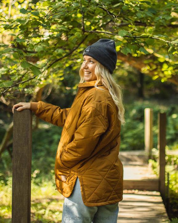 WoHeadwear Passenger 22N81027 Core Recycled Low-Top Beanie Charcoal Women Charcoal