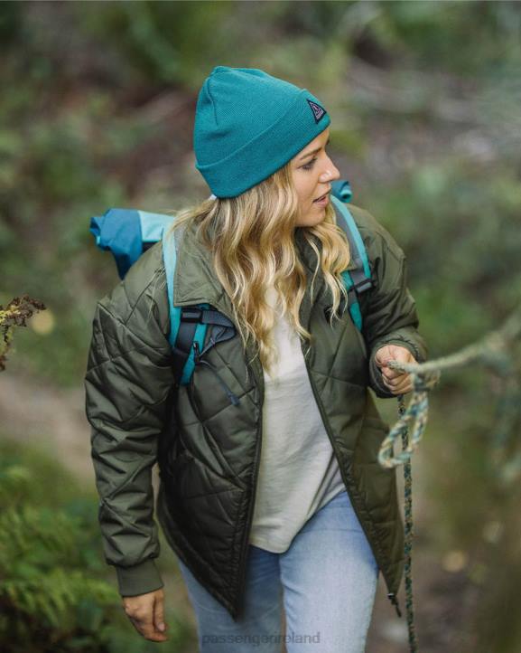 WoHeadwear Passenger 22N81034 Core Recycled Low-Top Beanie Shaded Spruce Women Spruce