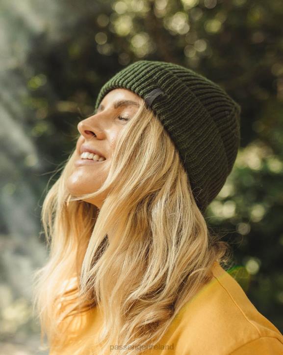 WoHeadwear Passenger 22N81047 Compass Recycled Beanie Fir Tree Women Tree