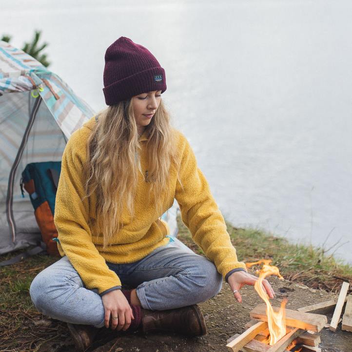 WoHeadwear Passenger 22N81057 High Tide Double Layered Beanie Russet Women Russet