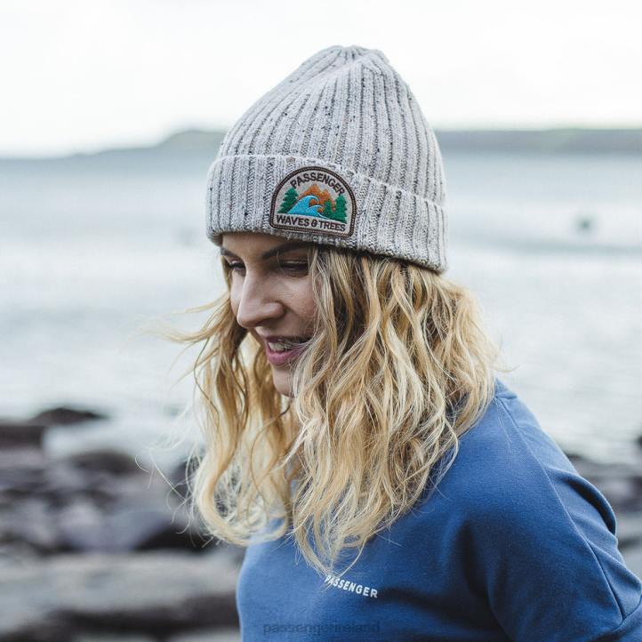 WoHeadwear Passenger 22N81059 Katira Rib Knit Beanie Oatmeal Women Oatmeal