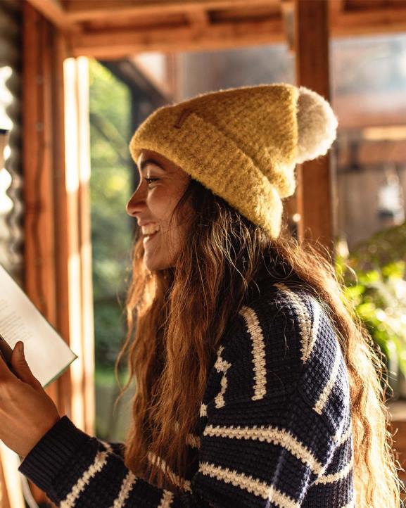 WoHeadwear Passenger 22N81028 Mellow Bobble Hat Mustard Yellow Women Yellow