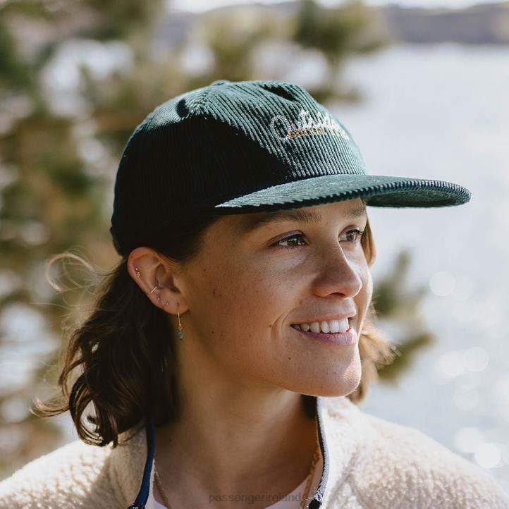 WoHeadwear Passenger 22N81071 Outsiders Recycled Cotton Cord Cap Storm Green Women Green