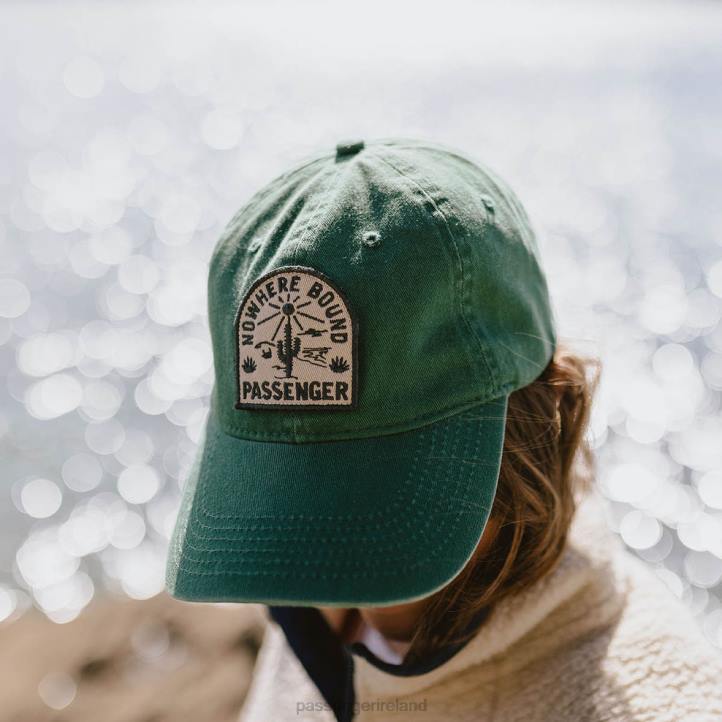 WoHeadwear Passenger 22N81075 Hazy Recycled Cotton Snapback Cap Dark Ivy Women Ivy