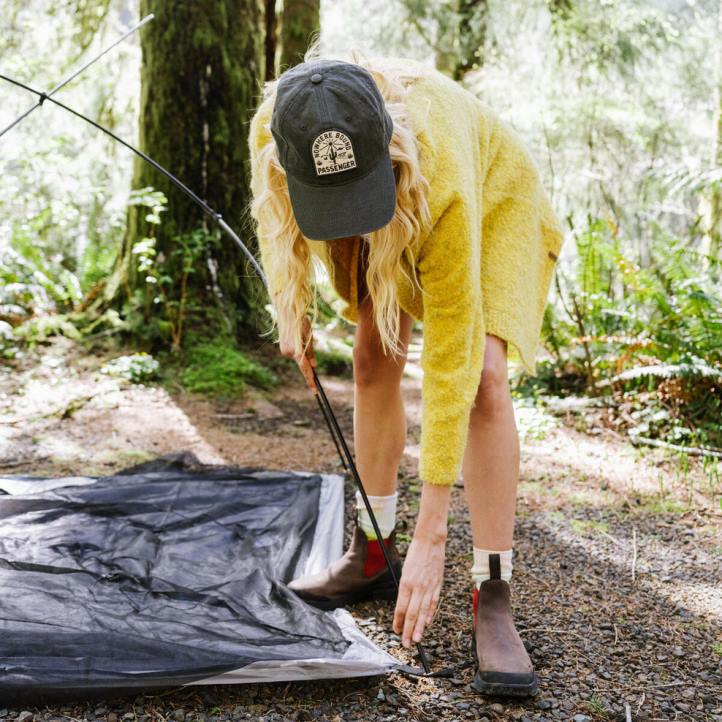 WoHeadwear Passenger 22N81076 Hazy Recycled Cotton Snapback Cap Faded Black Women Black