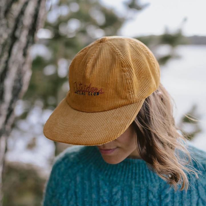 WoHeadwear Passenger 22N81083 Outsiders Recycled Cotton Cord Cap Sandy Brown Women Brown