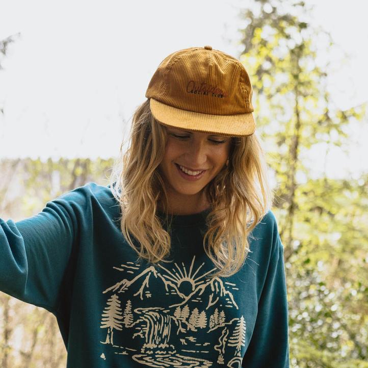 WoHeadwear Passenger 22N81083 Outsiders Recycled Cotton Cord Cap Sandy Brown Women Brown