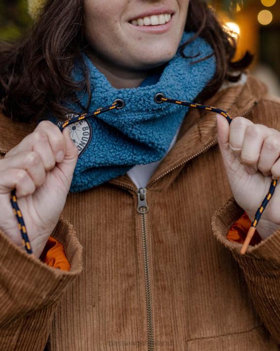 WoHeadwear Passenger 22N81035 Mulled Recycled Sherpa Fleece Snood Blue Steel Women Blue