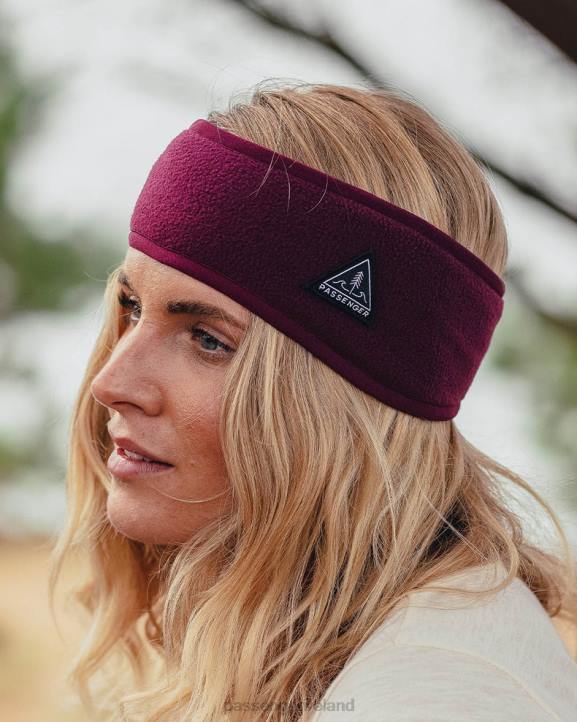 WoHeadwear Passenger 22N81052 Roamer Recycled Polar Fleece Headband Wine Women Wine