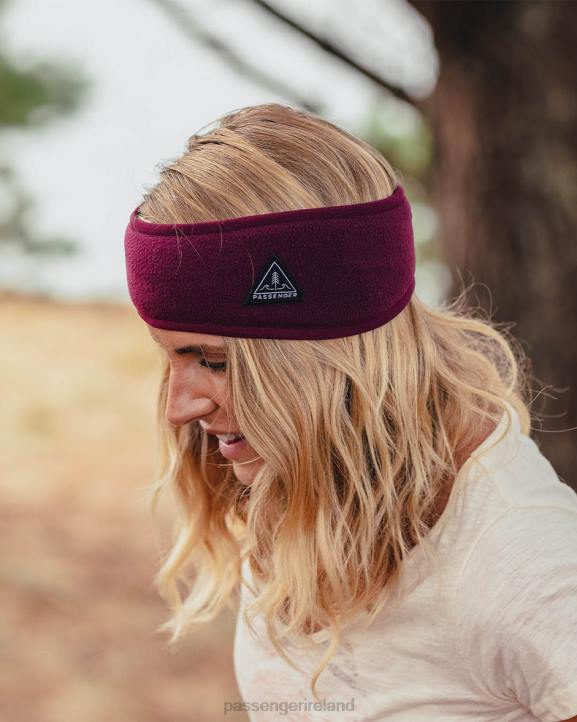 WoHeadwear Passenger 22N81052 Roamer Recycled Polar Fleece Headband Wine Women Wine