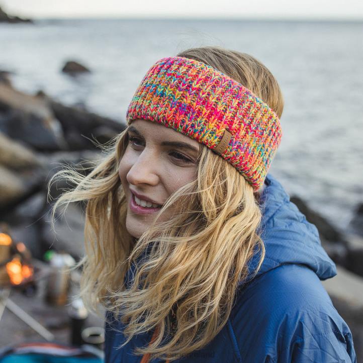 WoHeadwear Passenger 22N81055 Easterly Headband Multi-Pink Women Pink