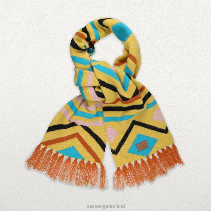 WoHeadwear Passenger 22N81056 Cabin Scarf Ochre Yellow Women Yellow