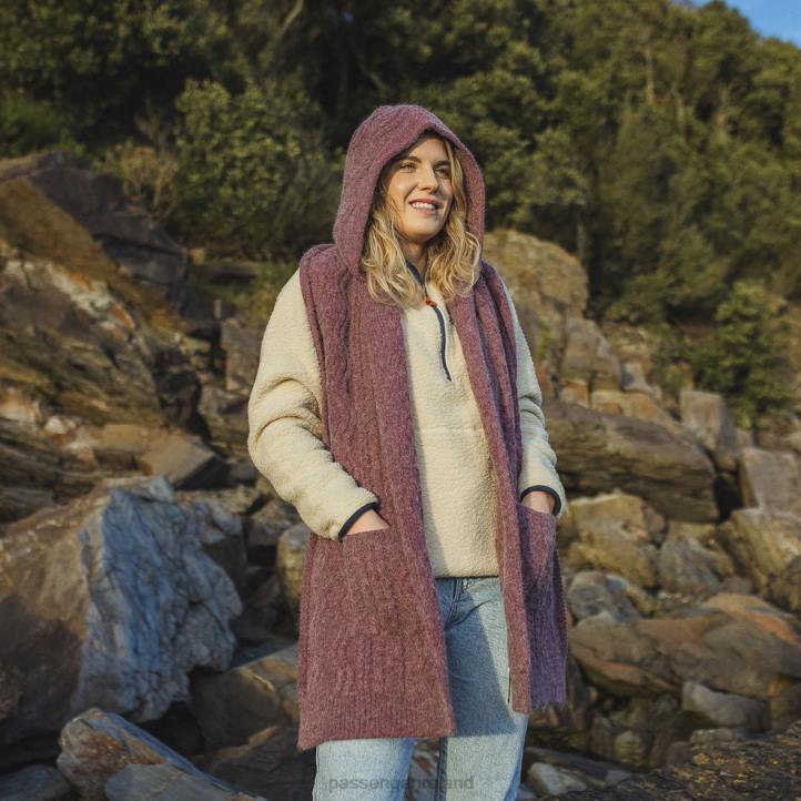 WoHeadwear Passenger 22N81089 Wandering Hooded Scarf Russet Women Russet