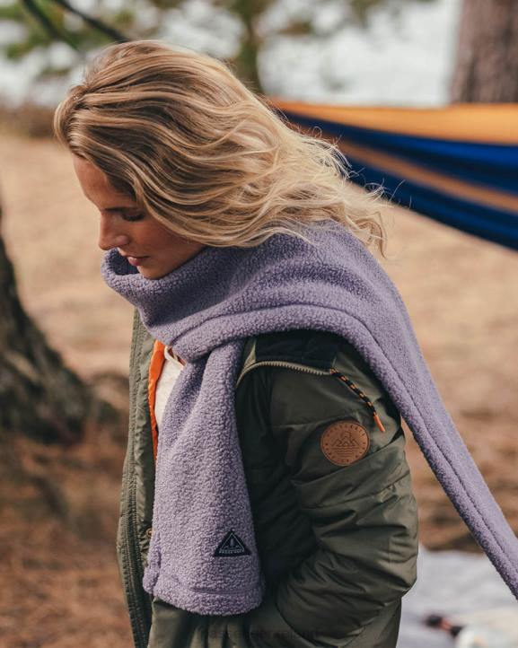 WoHeadwear Passenger 22N81091 Snug Recycled Sherpa Fleece Scarf Dusty Lilac Women Lilac